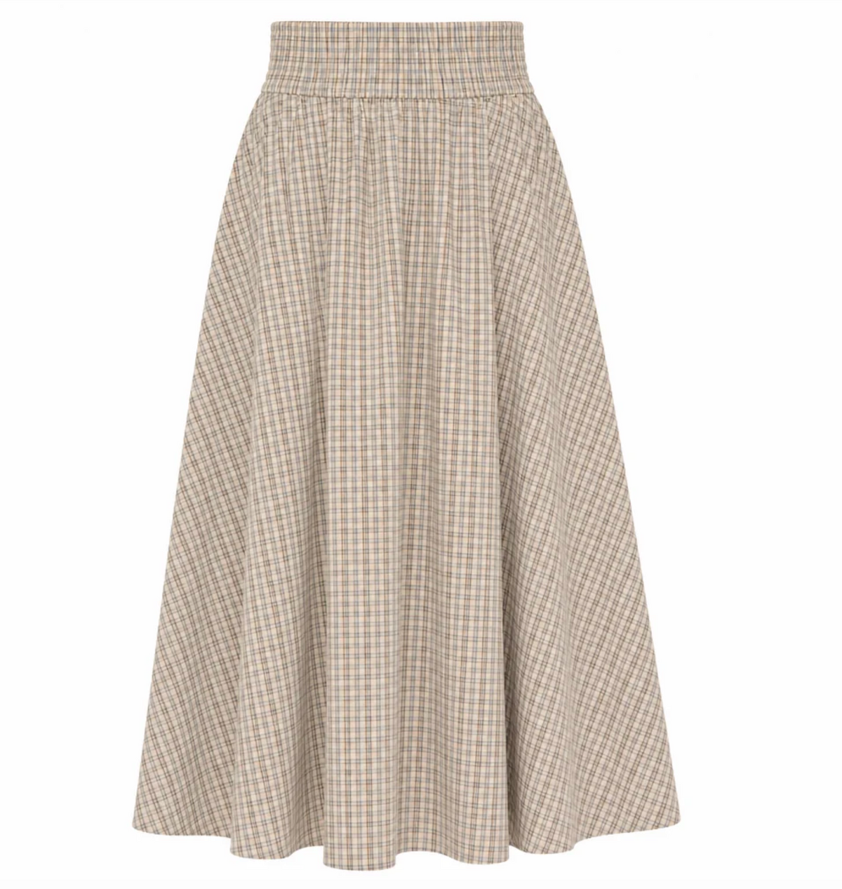 Maria Skirt in Marble Blue Plaid