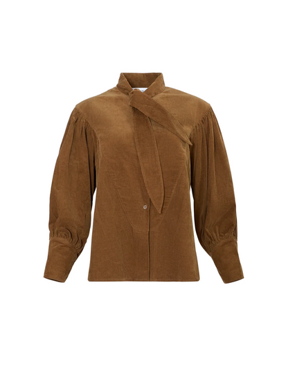 Odessa Shirt in Khaki Brown