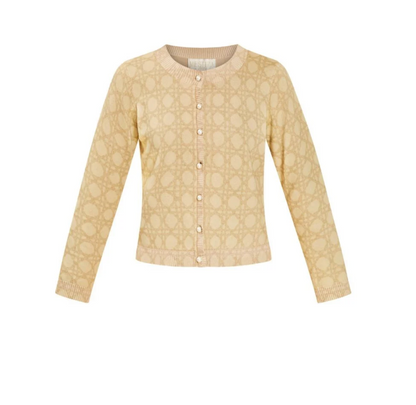 Andie Cardigan in Biscotti Lattice
