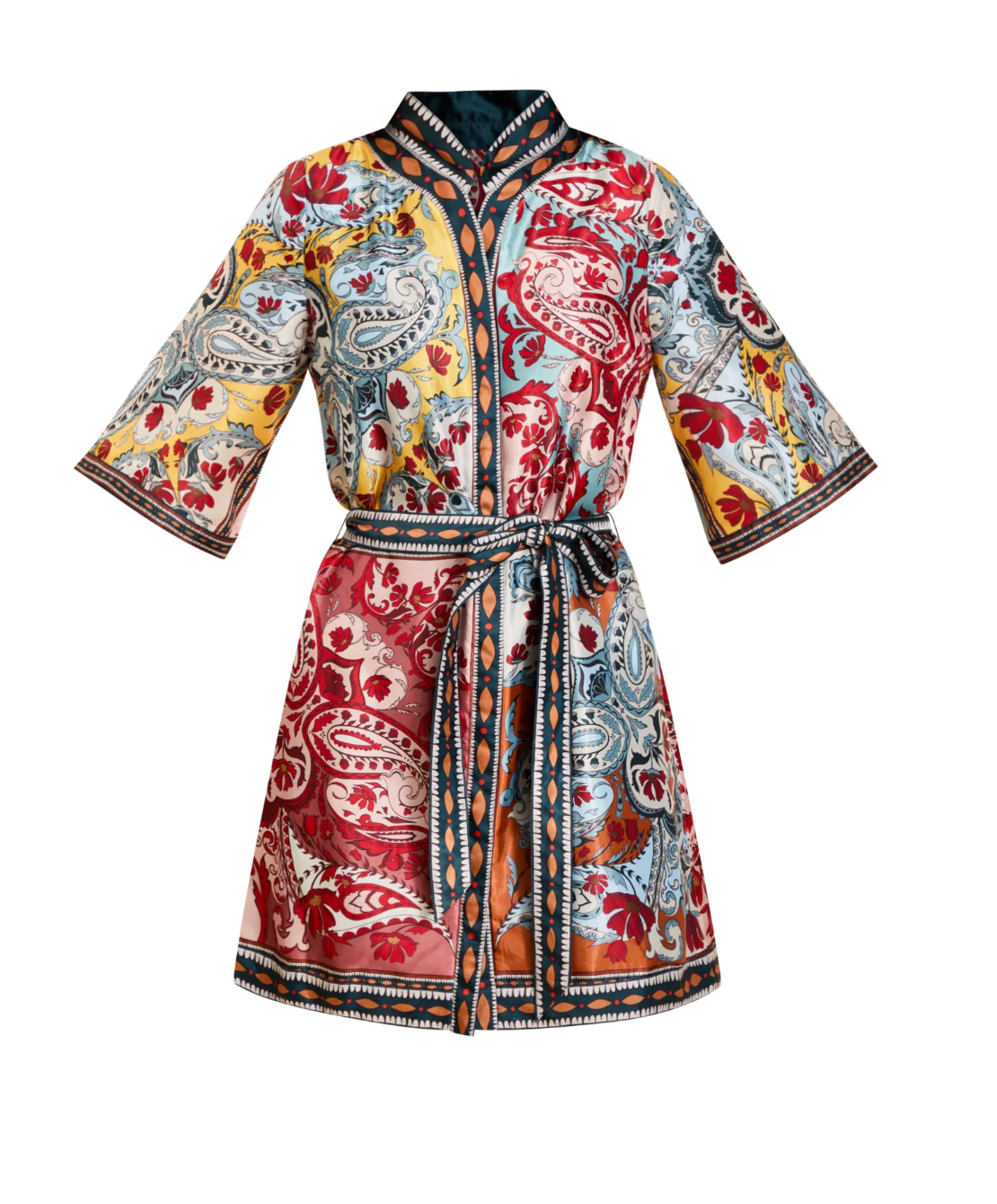 Aracati Mini Dress in Venetian Patchwork