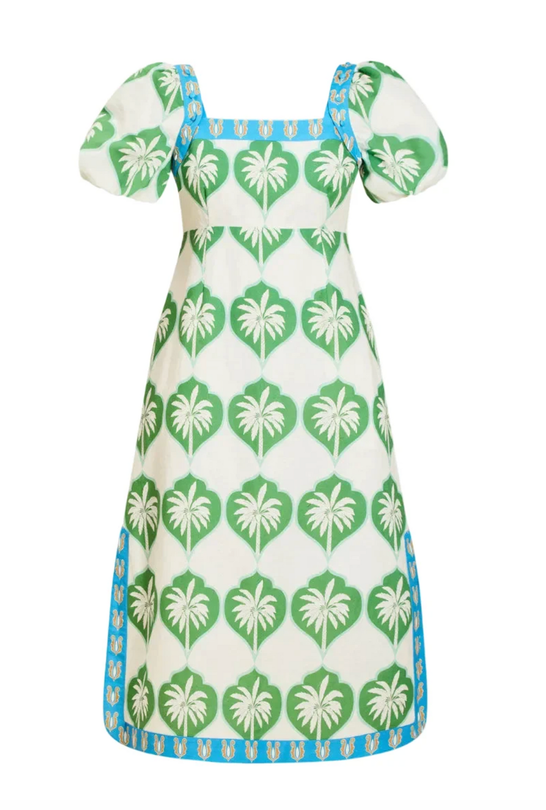 Apollo Convertible Midi Dress in Palm Bay Blue