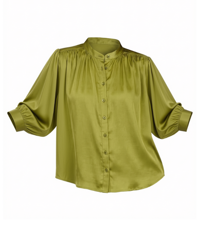 Batwing Blouse in Olive