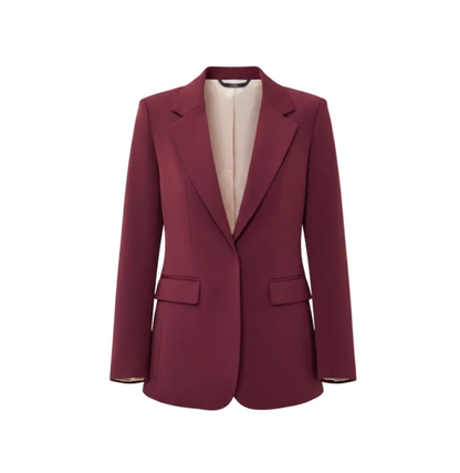 Blazer 3/4 Sleeve in Merlot