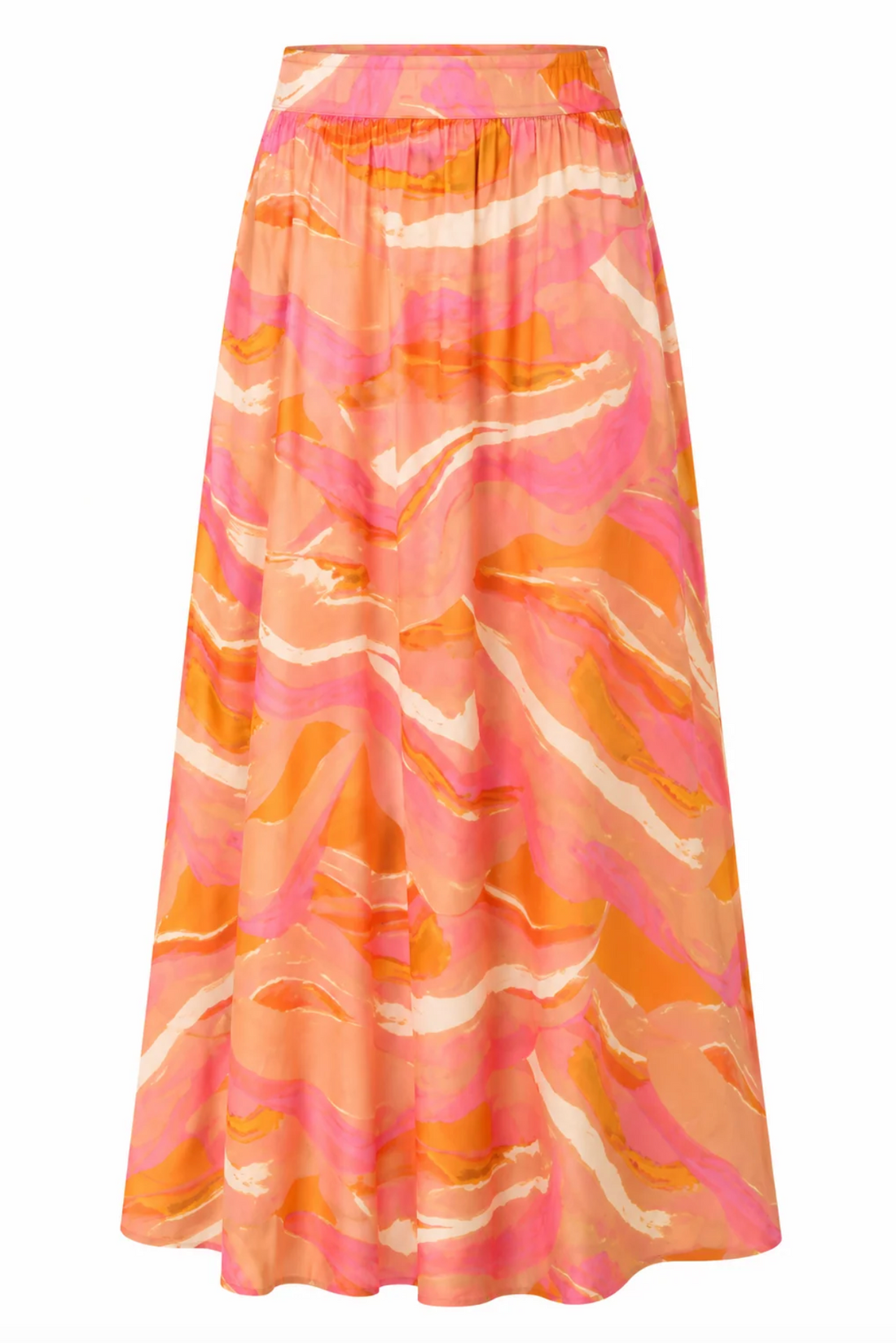 Porto Maxi Skirt in Pink Reverie Print
