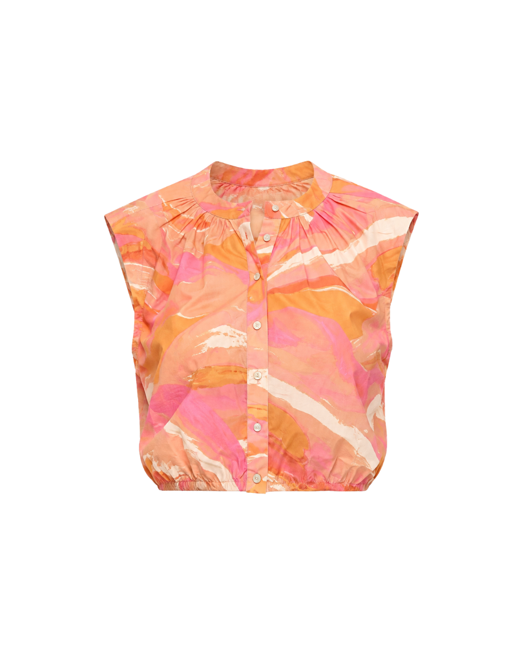 Porto Top in Pink Reverie Print