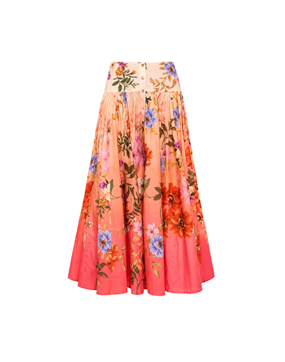 Haven Midi Skirt in Splendor In The Garden Print