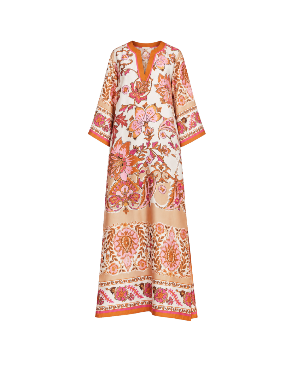 Trimmed Maxi in Toffee Blossom