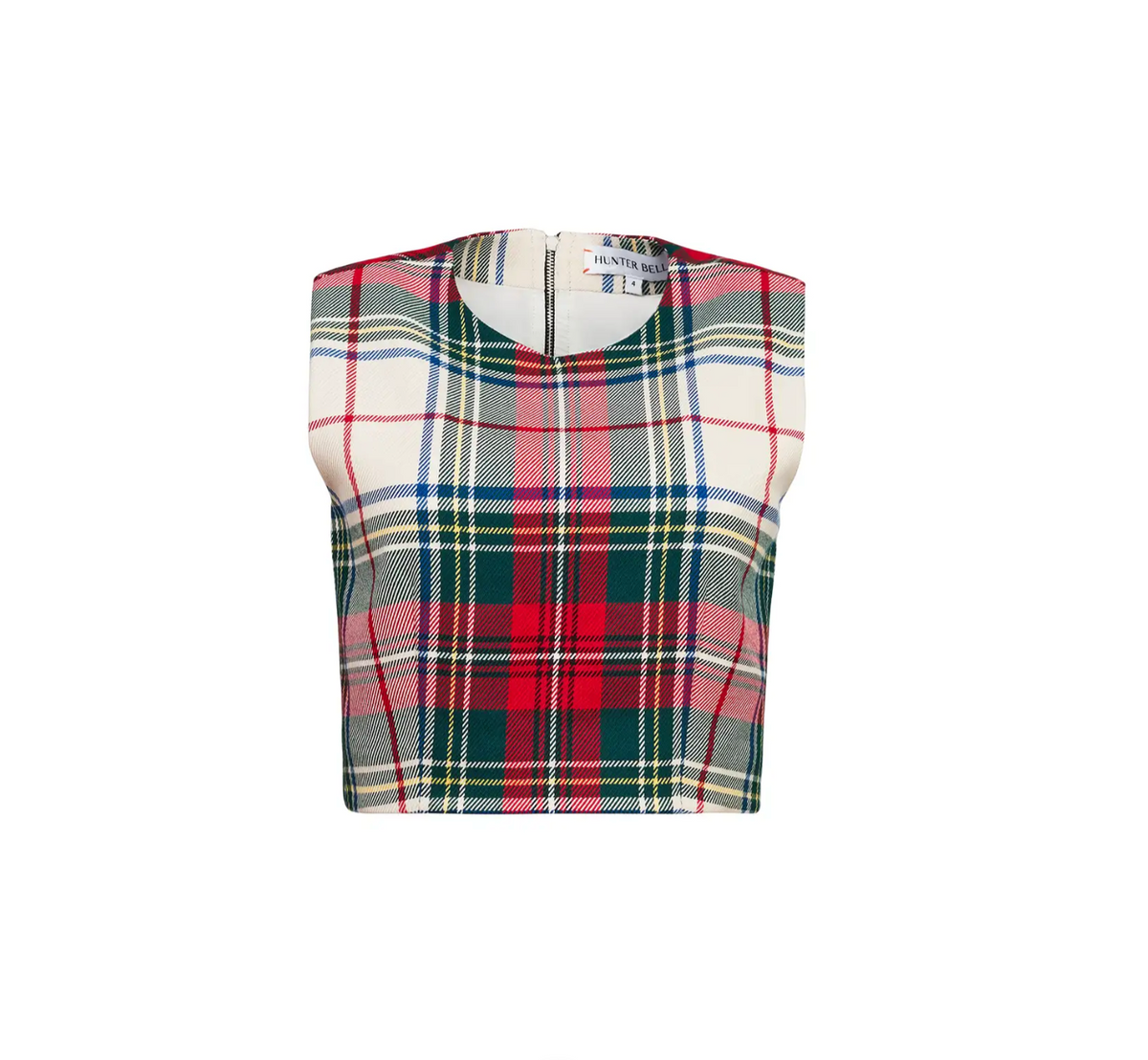 Royce Top in Kensington Plaid Crimson
