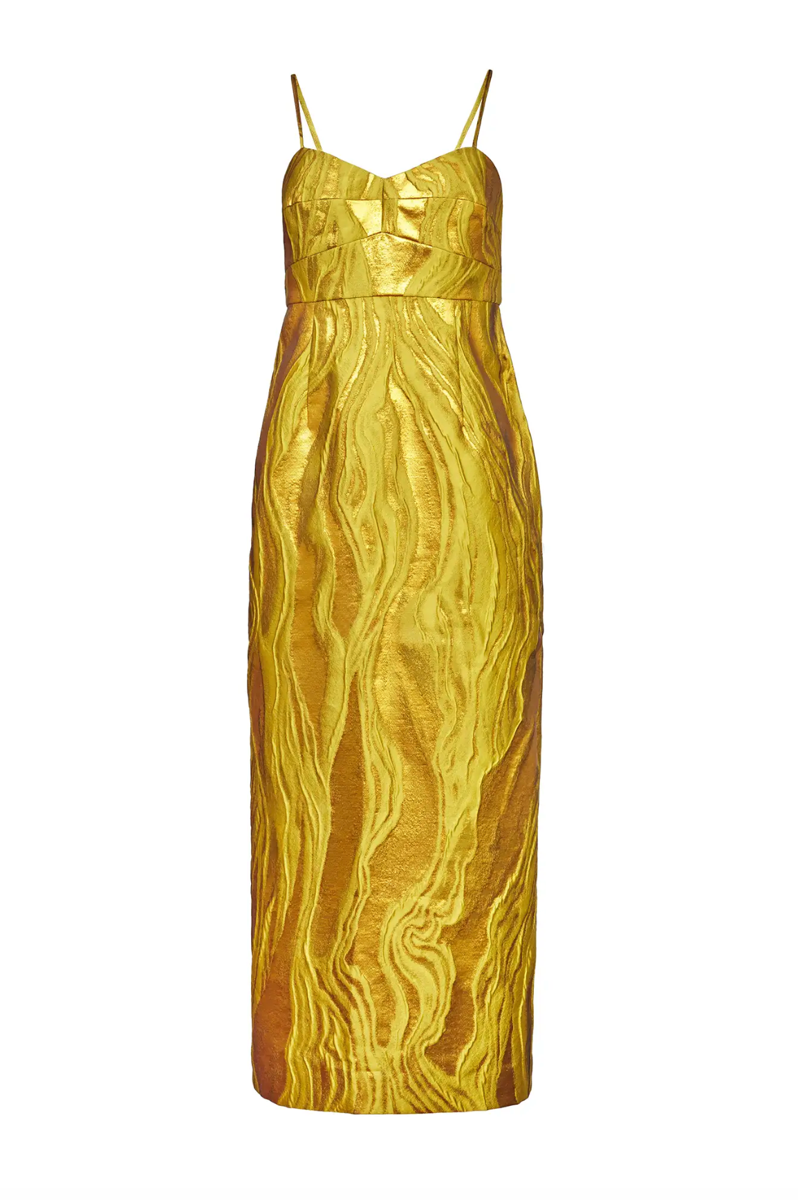 Amal Dress in Gilded Jacquard