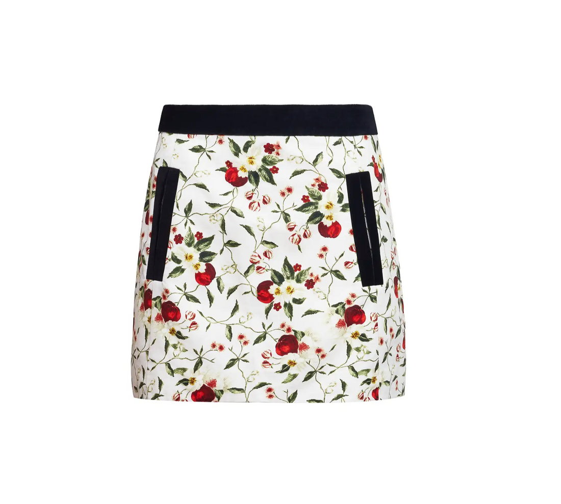 India Skirt in Camellia Ivory