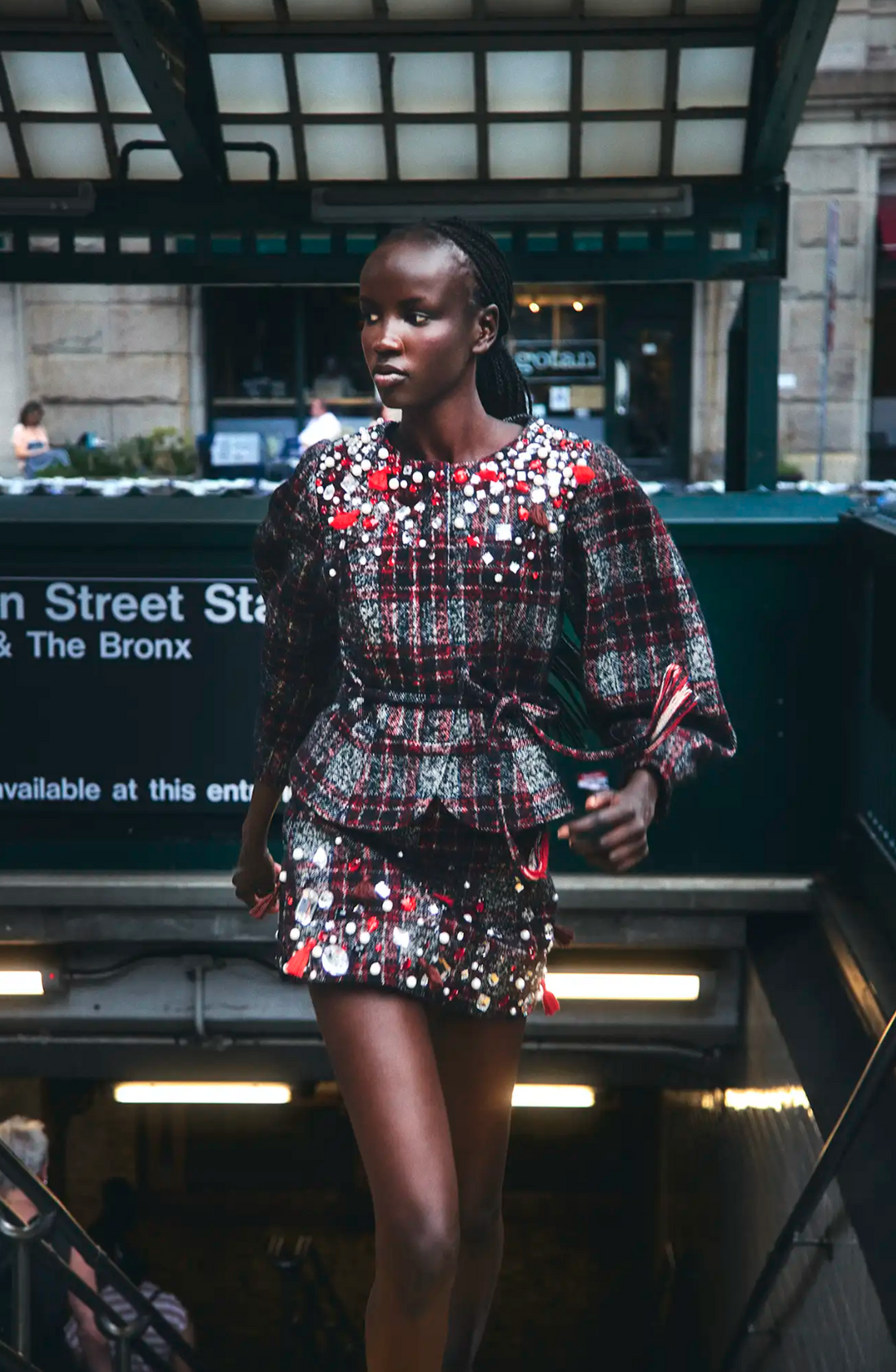 Britt Mini Skirt in Parlour Plaid Garnet
