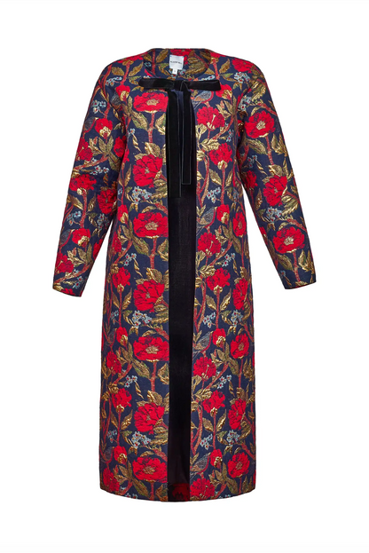 Portman Coat in Palais Floral Gold