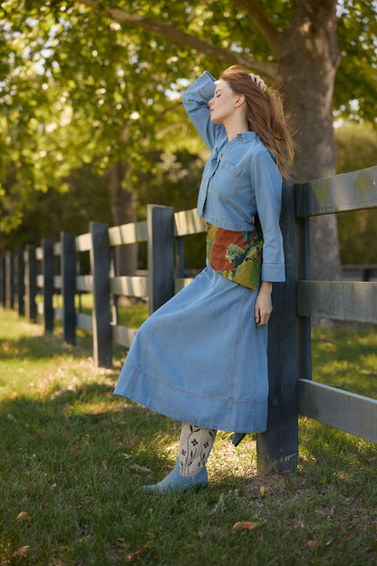 Asbury Skirt, Denim
