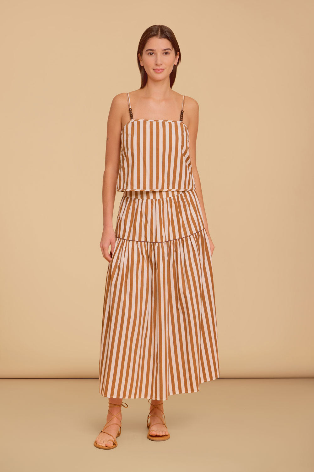 Quinn Skirt, Tuck Stripes