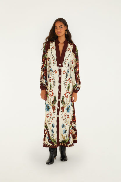 MILLENA WINTER WHITE MAXI DRESS