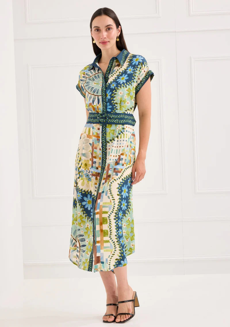 The Willa Dress in Mosaic Meadow