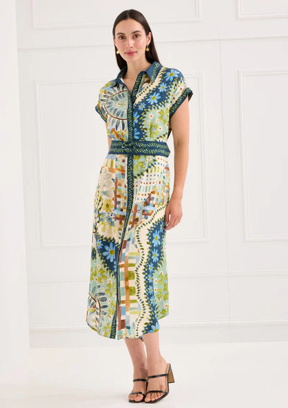 The Willa Dress in Mosaic Meadow