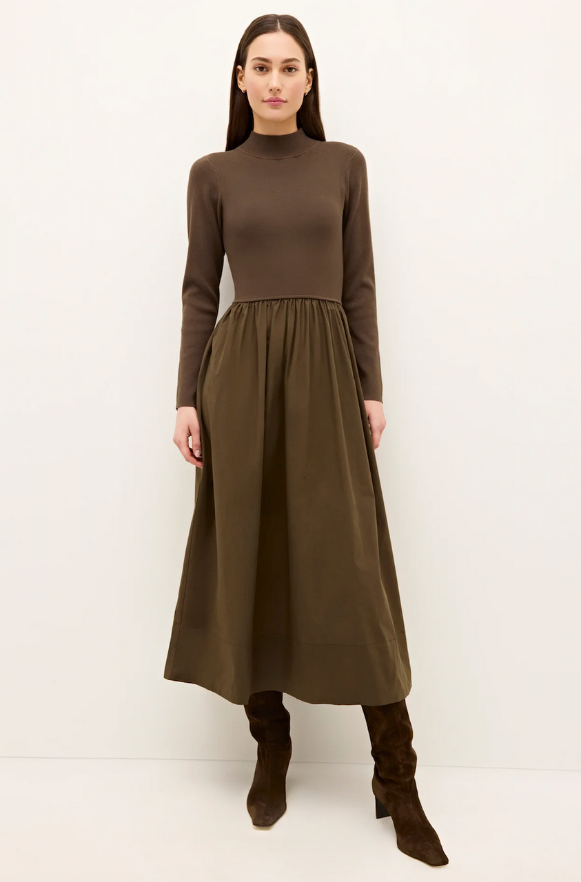 Barrett Dress in Carob