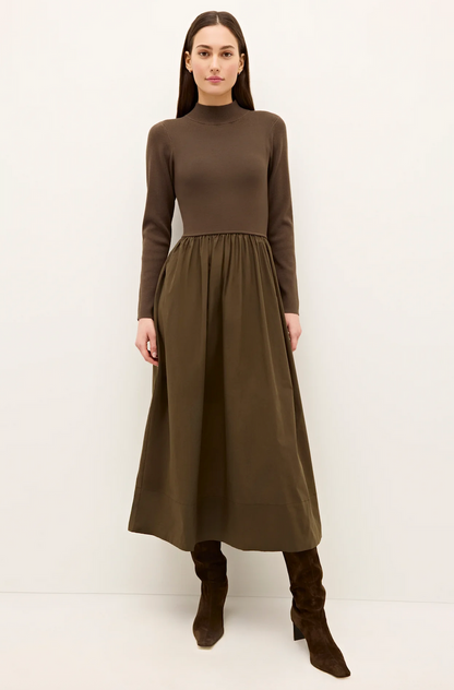Barrett Dress in Carob