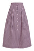 Scout Skirt, Lilac Pinstripe