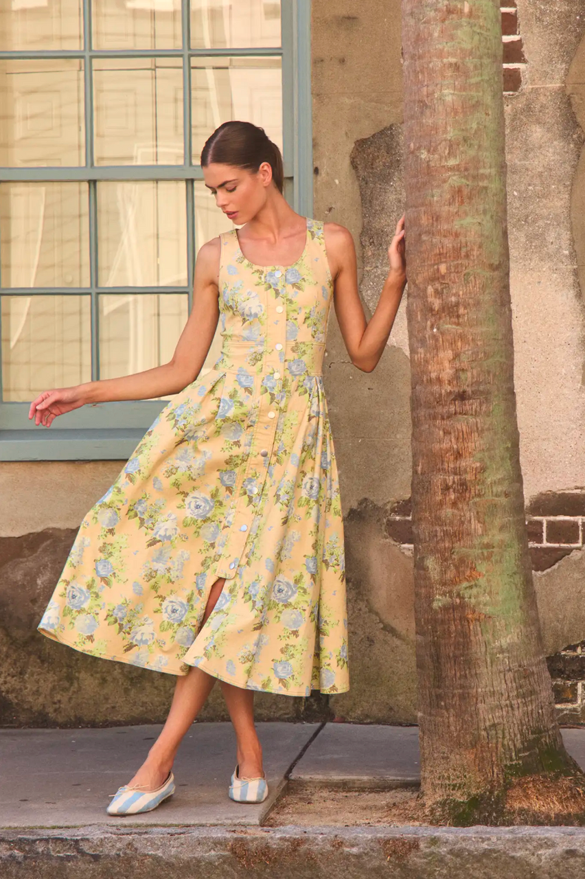 Thompson Dress Garden Rose