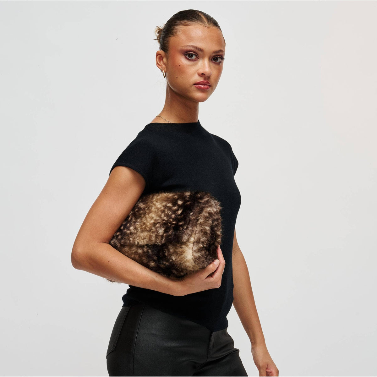 Rhianna Crossbody In Fawn Print
