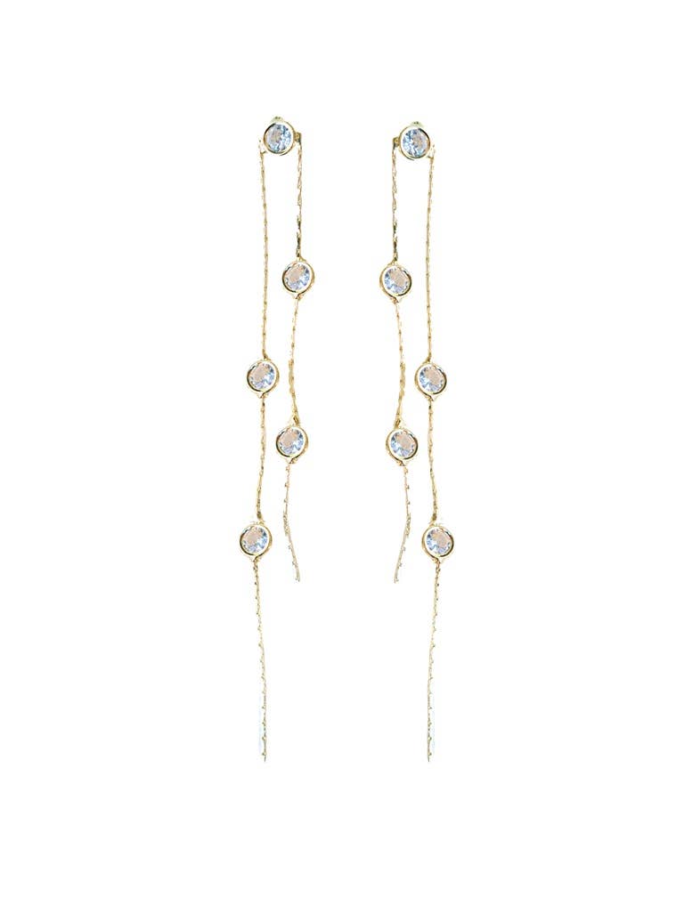 Gold and Crystal Minimalist Duster Drops