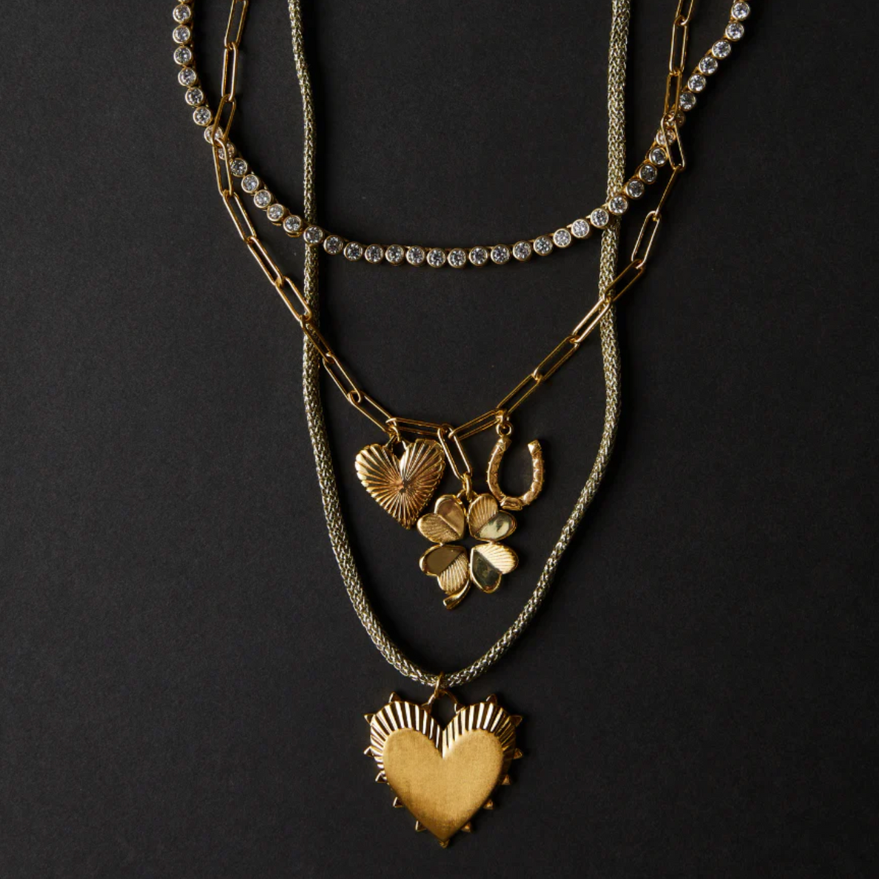 Bezel Tennis Necklace