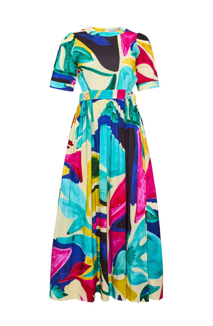 Jada Dress in Stroke of Spring