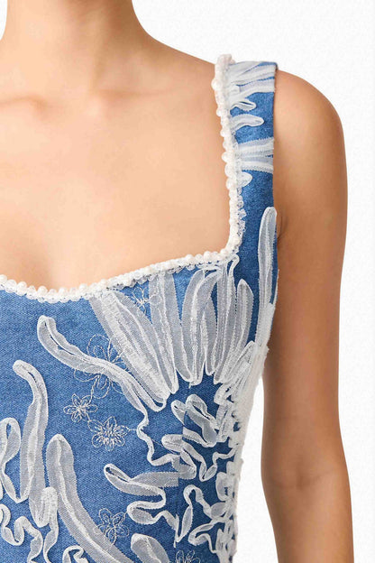 Anneliese Embroidered Mini Dress