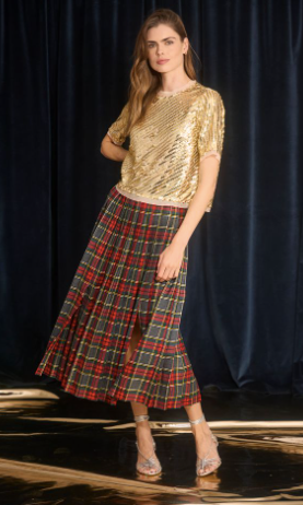 Dominic Skirt in Bemelmans Plaid
