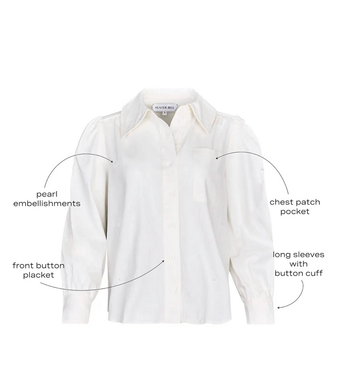 Jade Shirt in Ivory