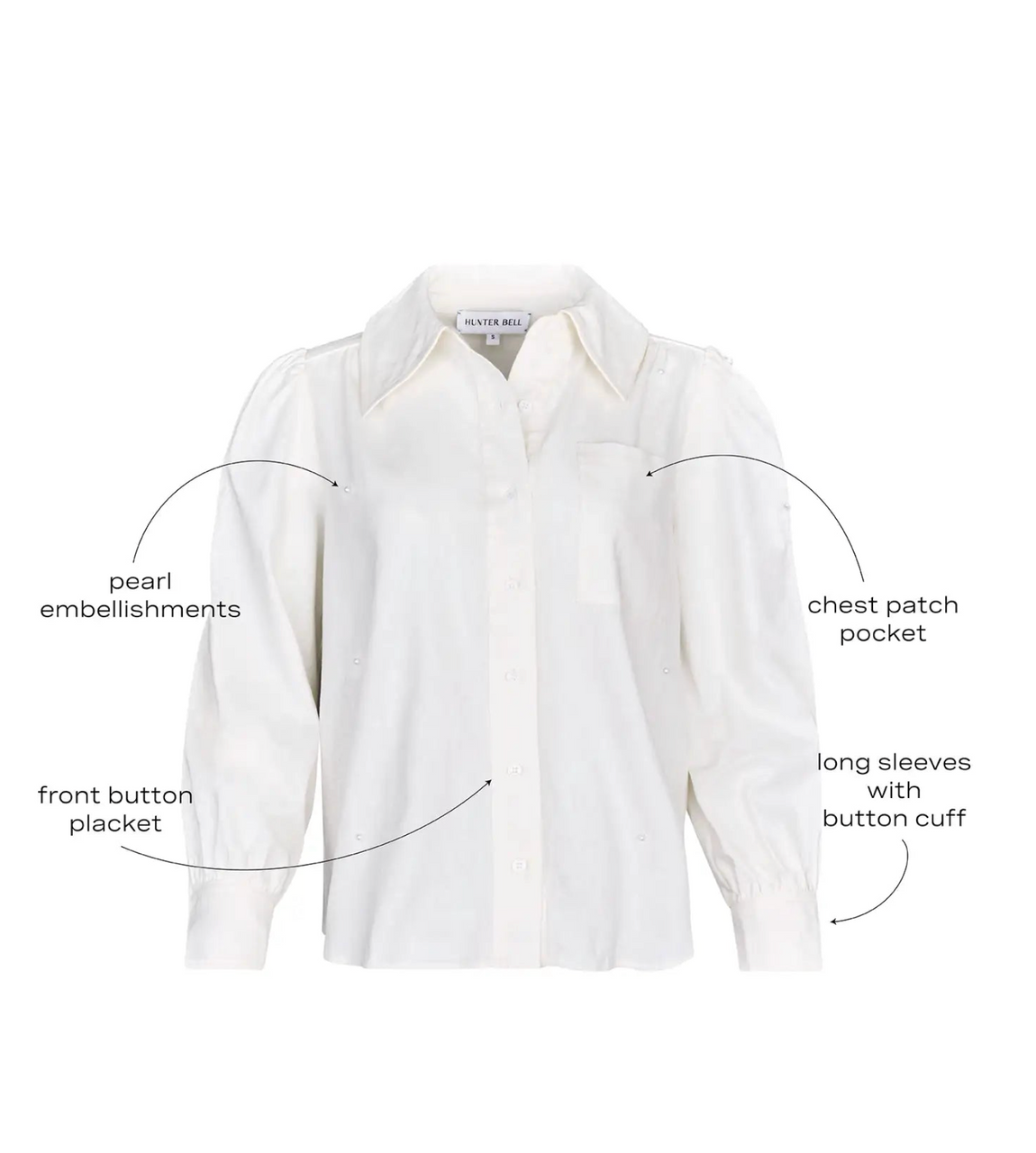Jade Shirt in Ivory