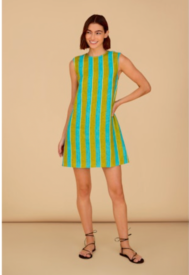 Wynn Dress in Citrus Stripe