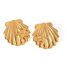 Greta Shell with Starfish Stud Earrings