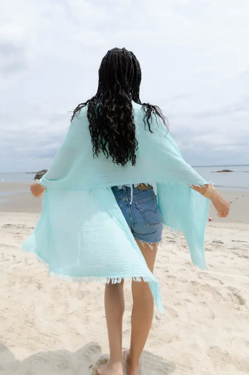 Smith Solid Cotton Fringed Scarf