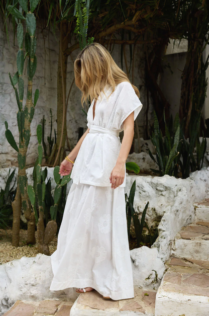 Marigold Kimono Textured Cotton