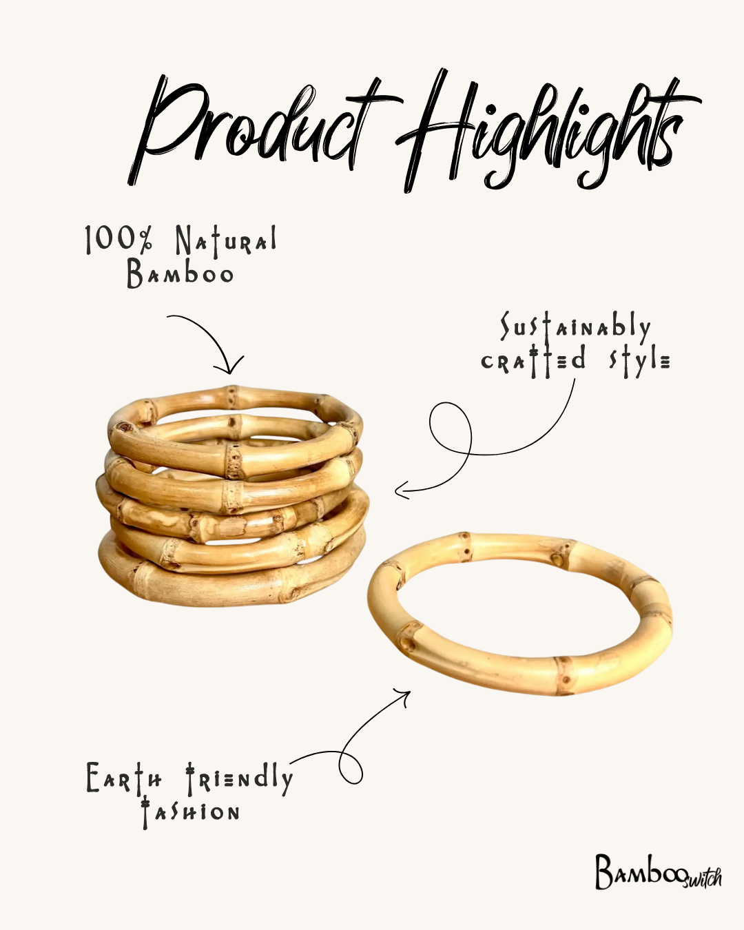 Bamboo Bangle Bracelet | Earth Day Bestseller