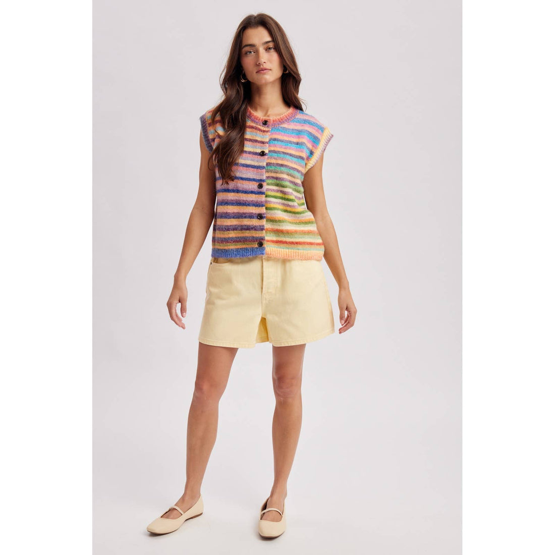 Rainbow Stripe Sweater Top