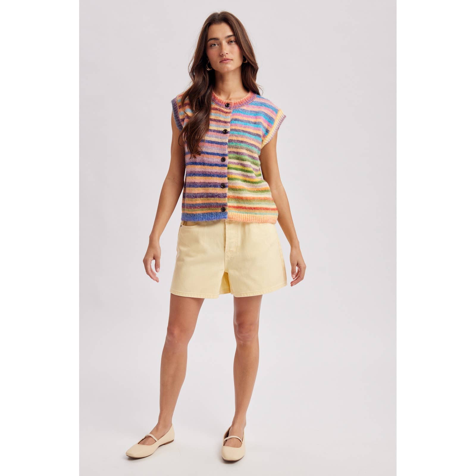 Rainbow Stripe Sweater Top