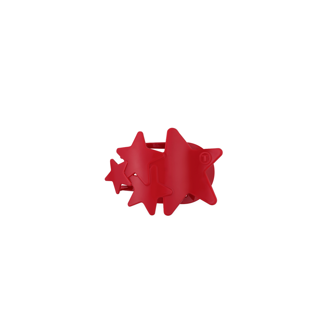 Flat Hair Clip | Tiny | Red Shooting Star