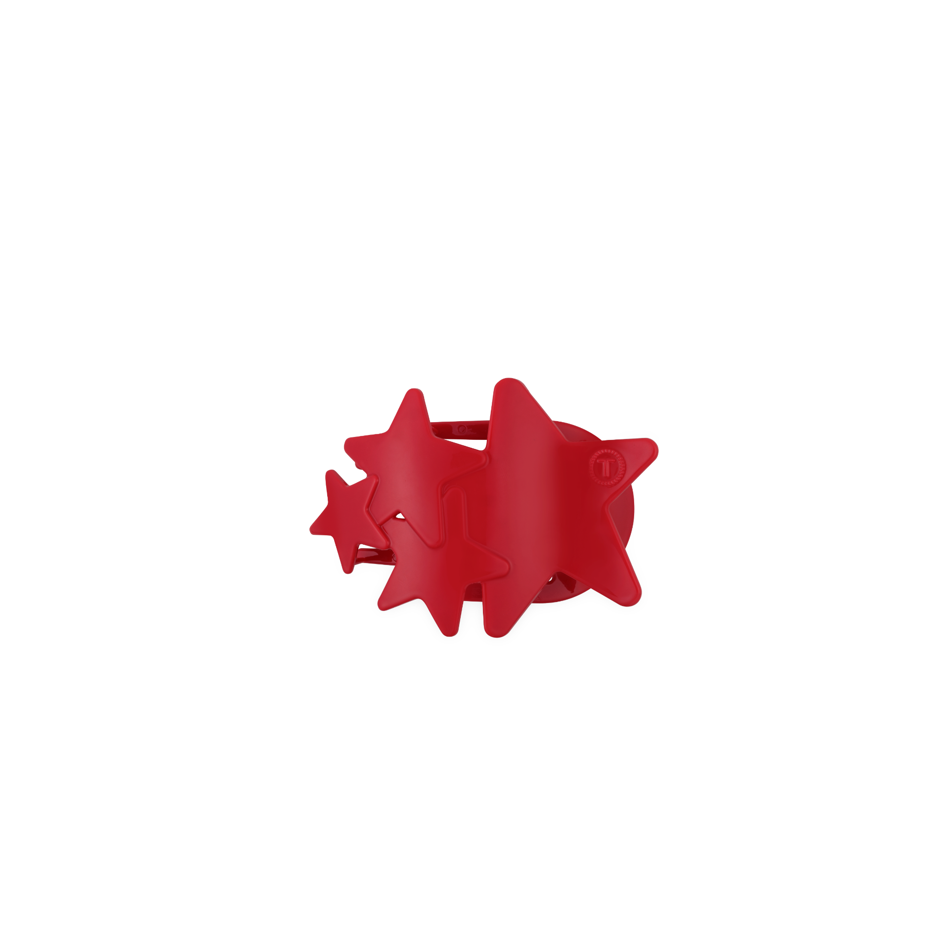 Flat Hair Clip | Tiny | Red Shooting Star