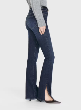 Le Mini Boot Outseam Slit in Moonflower