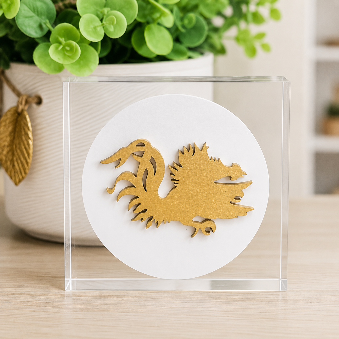 Acrylic Block with Gamecock