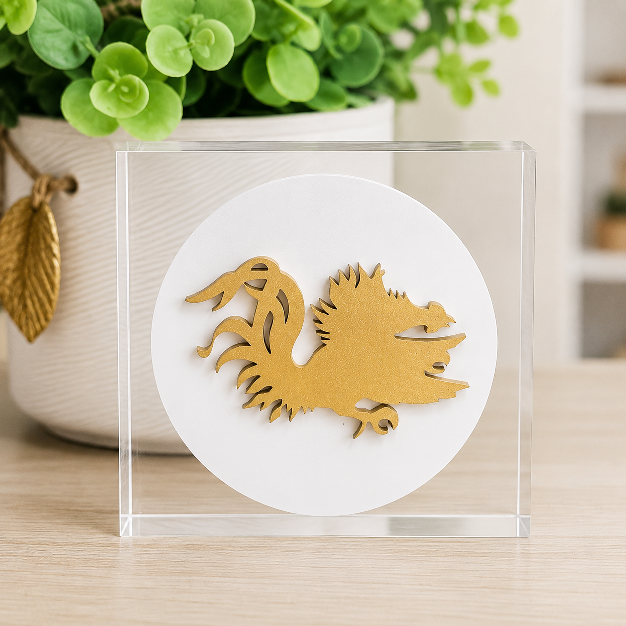 Acrylic Block with Gamecock