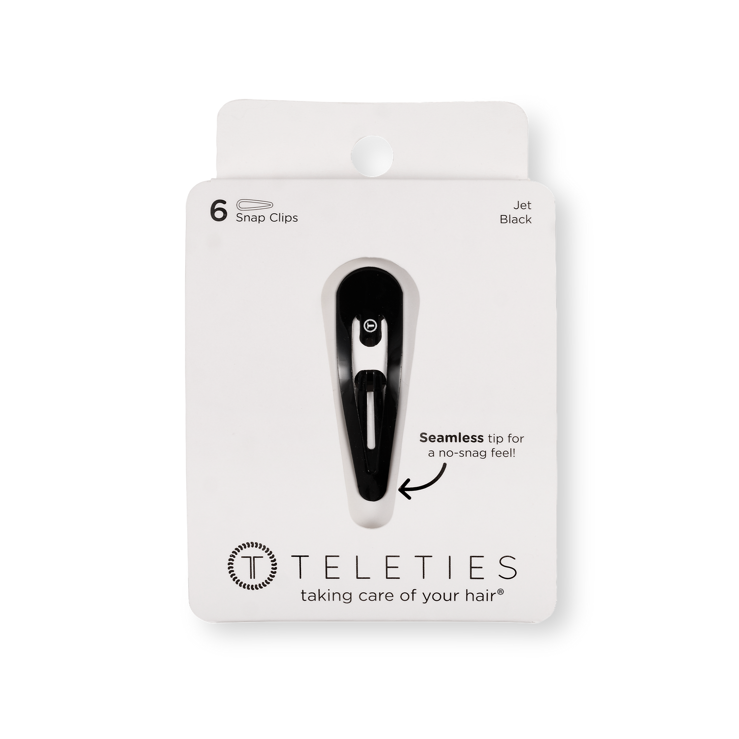 Snap Clip | Jet Black | 6 Count