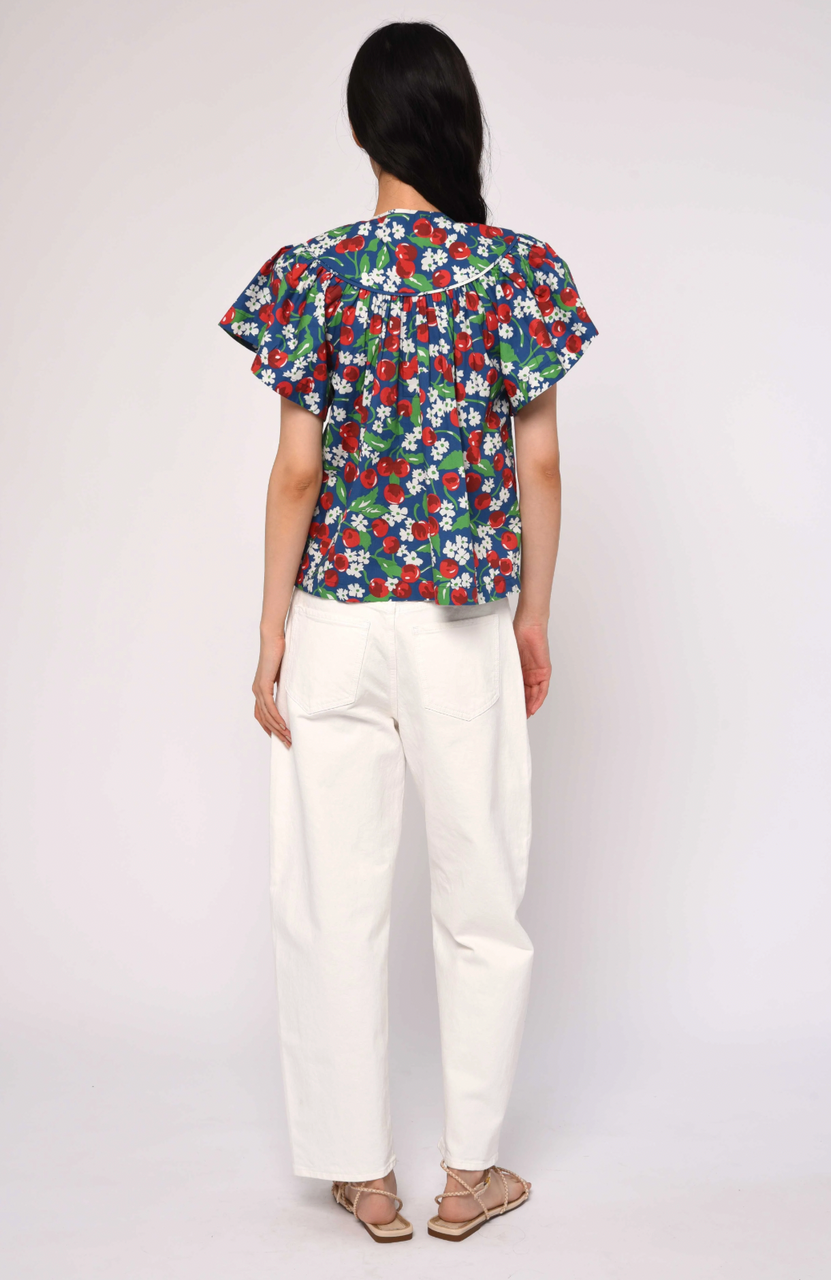 Kinsley Top in Miss Cherry Print