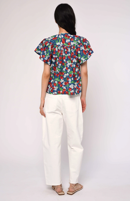 Kinsley Top in Miss Cherry Print