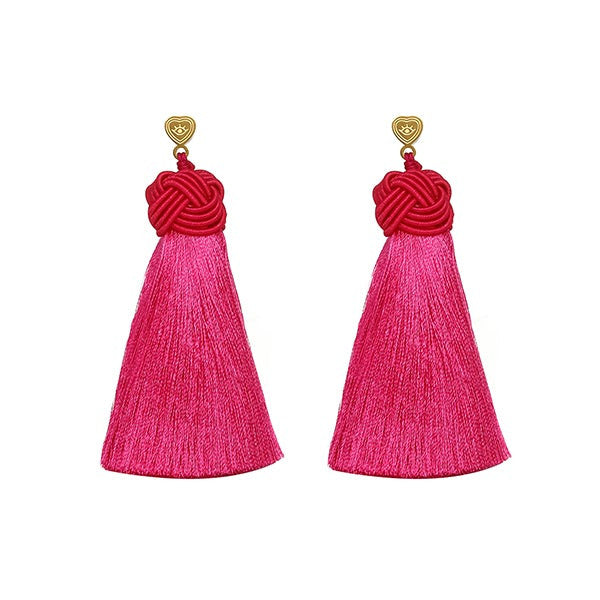 Topknot Tassel Earring