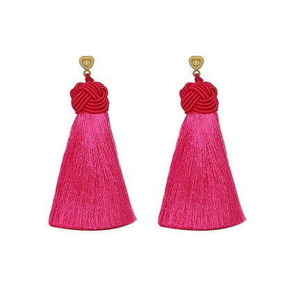Topknot Tassel Earring